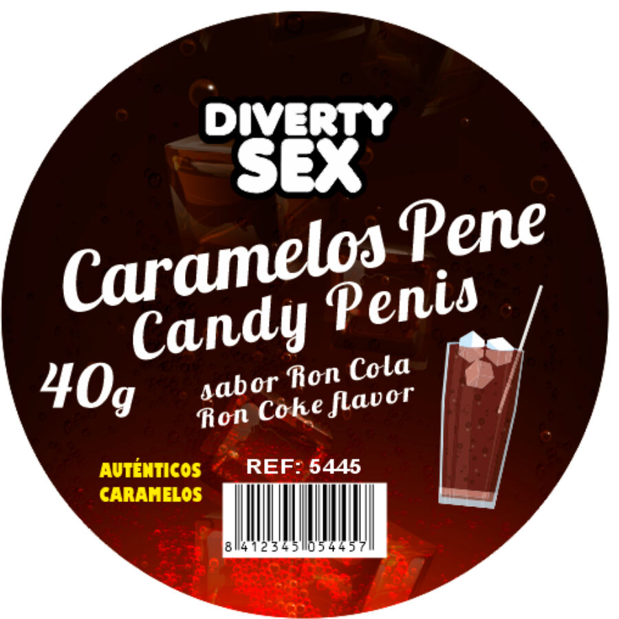 DIABLO PICANTE 20 PENIS-SÜSSIGKEITEN MIT RON-COLA-AROMA – Bild 2