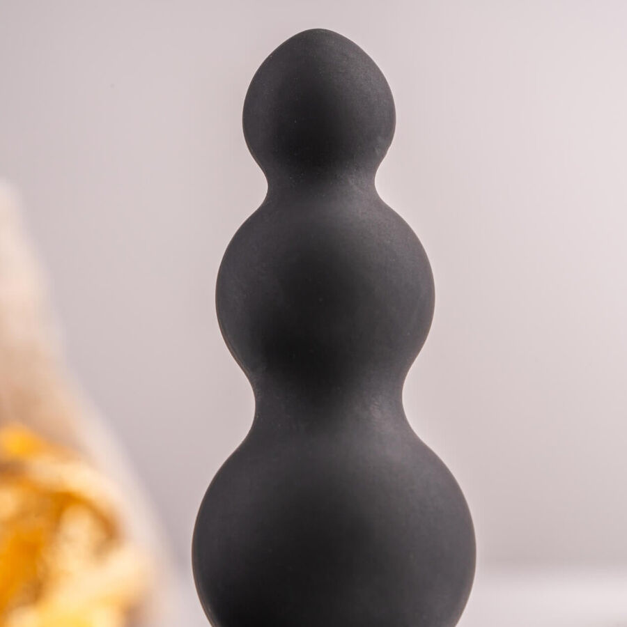 ROCKS-OFF - PETITE SENSATIONS BUBBLES ANAL PLUG VIBRATOR SCHWARZ – Bild 3