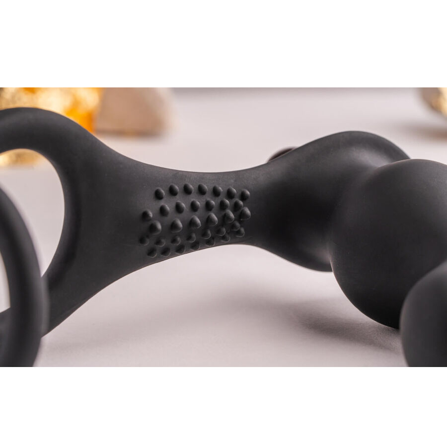 ROCKS-OFF - RO-ZEN RRO ANAL PLUG MIT VIBRIERENDEM PENISRING SCHWARZ – Bild 3