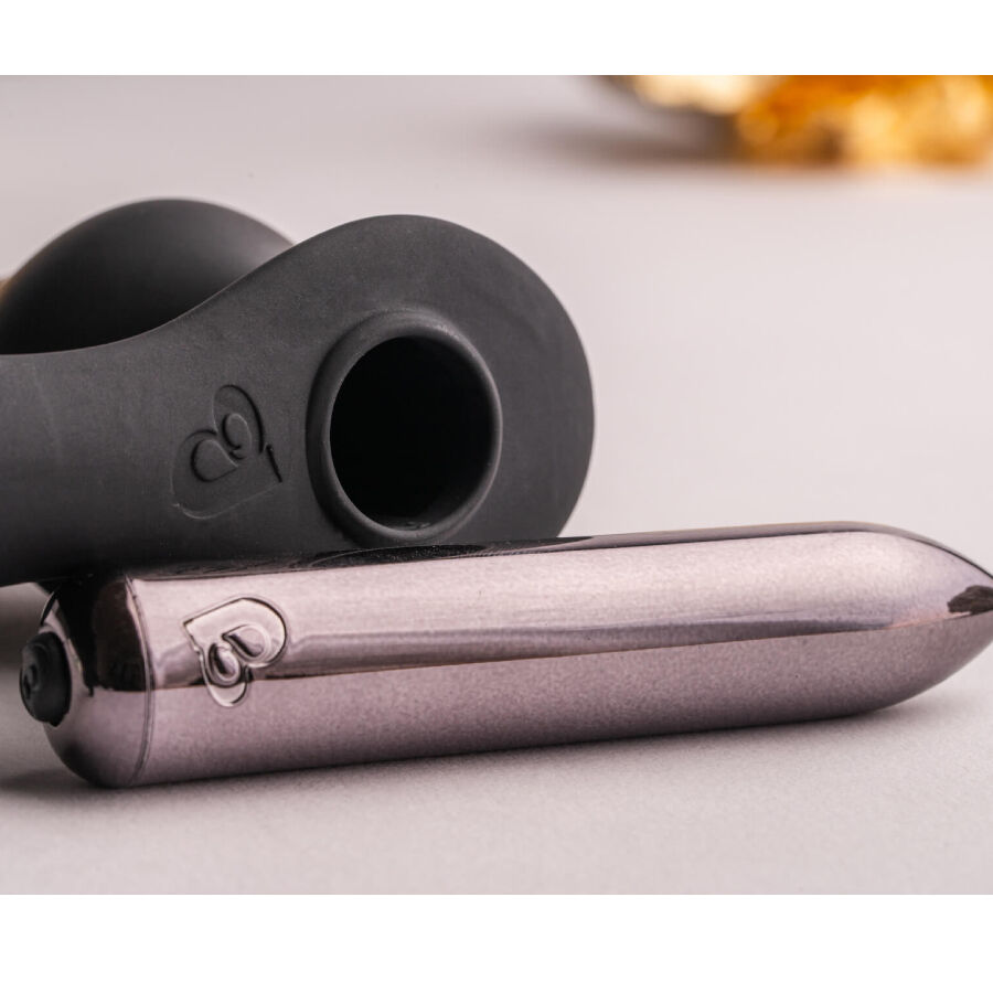 ROCKS-OFF - RO-ZEN RRO ANAL PLUG MIT VIBRIERENDEM PENISRING SCHWARZ – Bild 5