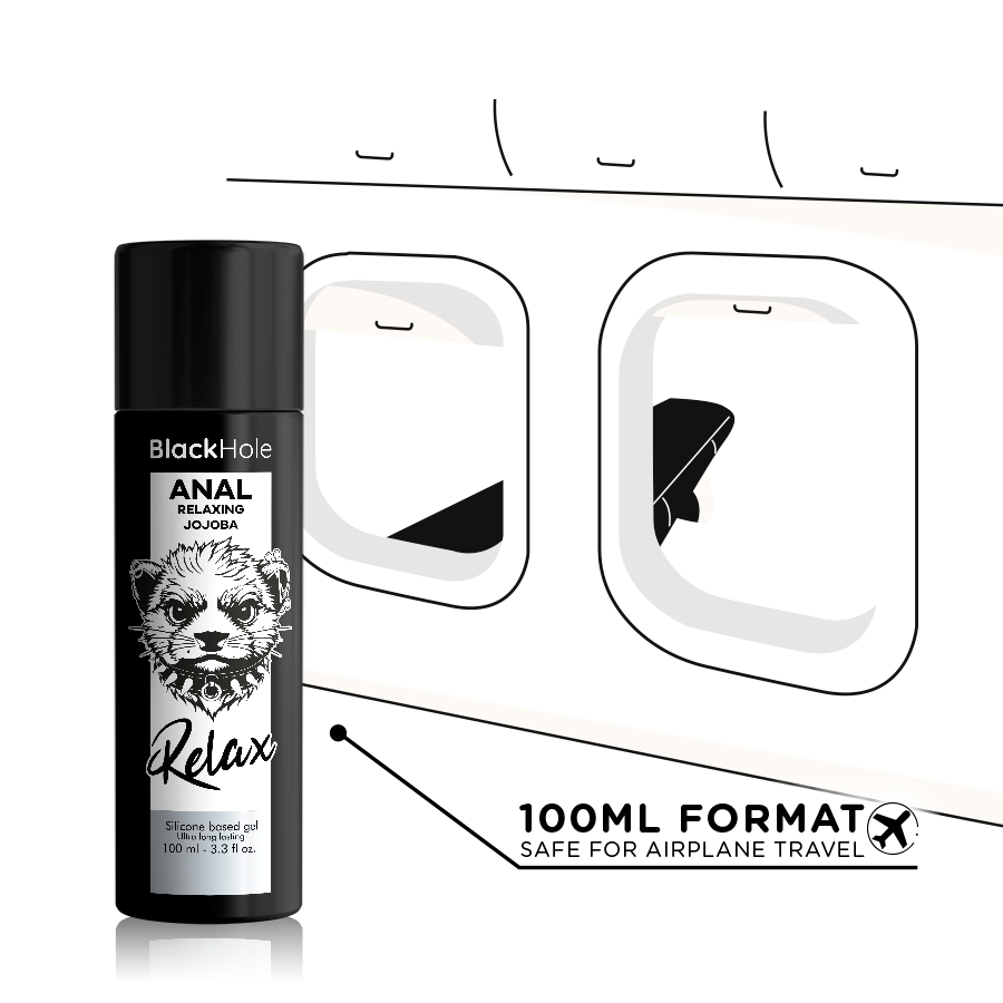 BLACK HOLE - ANAL ENTSPANNENDE JOJOBA RELAX SILIKONBASIS 100 ML – Bild 4