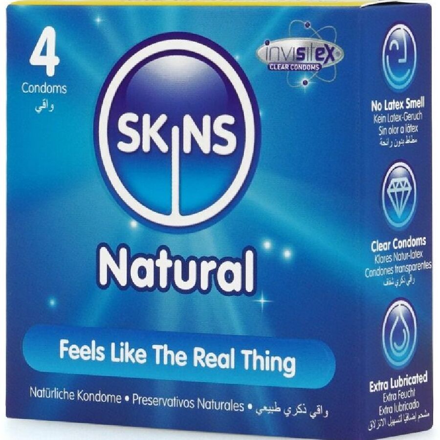 SKINS - NATÜRLICHE PREMIUM-KONDOME PACKUNG 4 – Bild 2