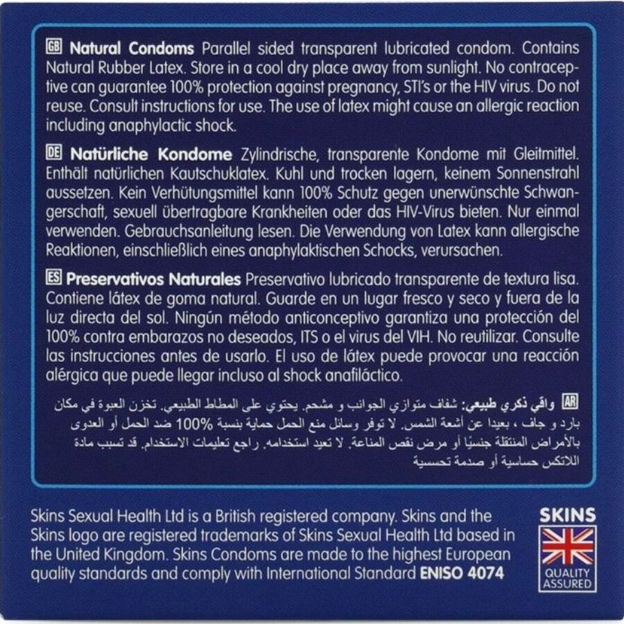 SKINS - NATÜRLICHE PREMIUM-KONDOME PACKUNG 4 – Bild 4