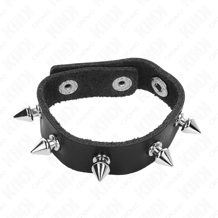 KINK - PENISRING AUS LEDER MIT SPIKES 21,5 X 1,6 CM – Bild 4