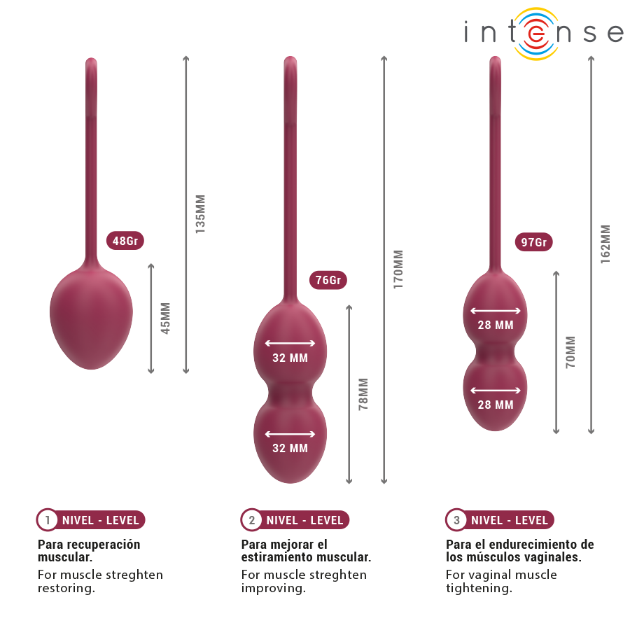 INTENSE - CHARLI KEGEL BALL KIT BURGUND – Bild 5