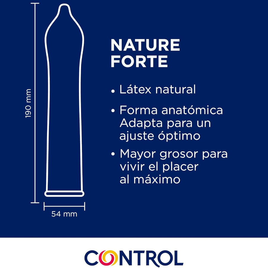 CONTROL - NATURE FORTE KONDOME 144 EINHEITEN – Bild 2