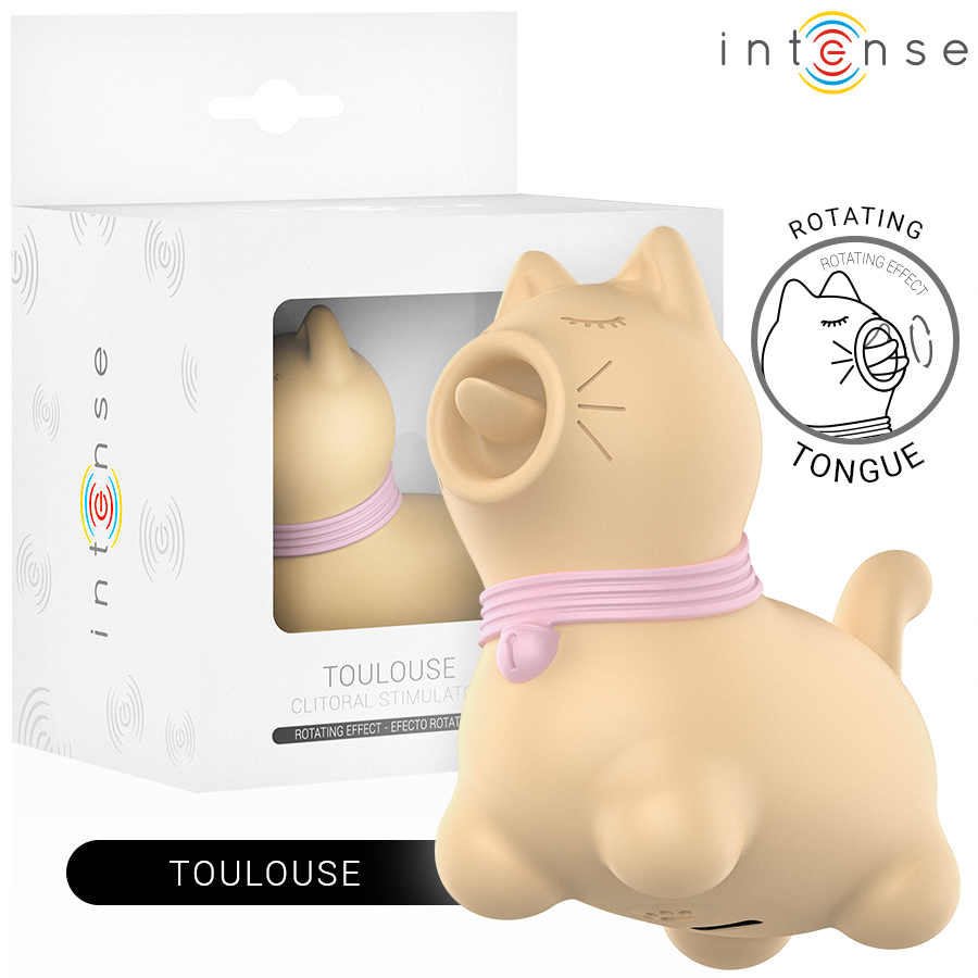 INTENSE - TOULOUSE STIMULATOR MIT 360 ROTIERENDER ZUNGE GELB