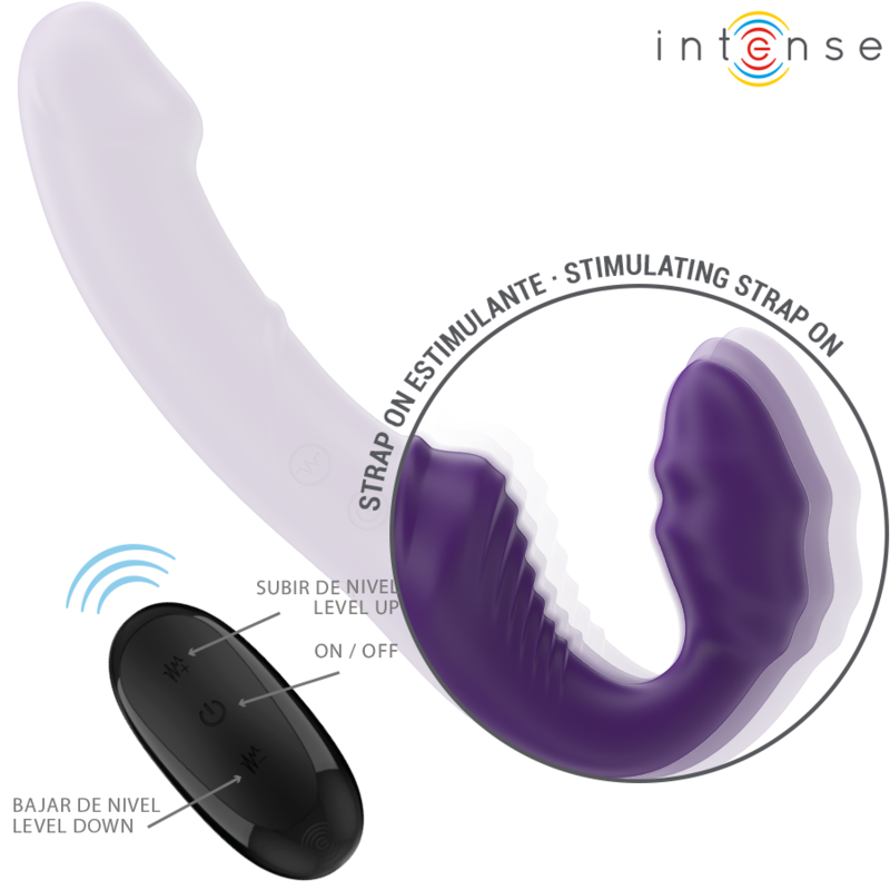 INTENSE - JILL DOPPELVIBRATOR 20 CM LILA FERNBEDIENUNG – Bild 4