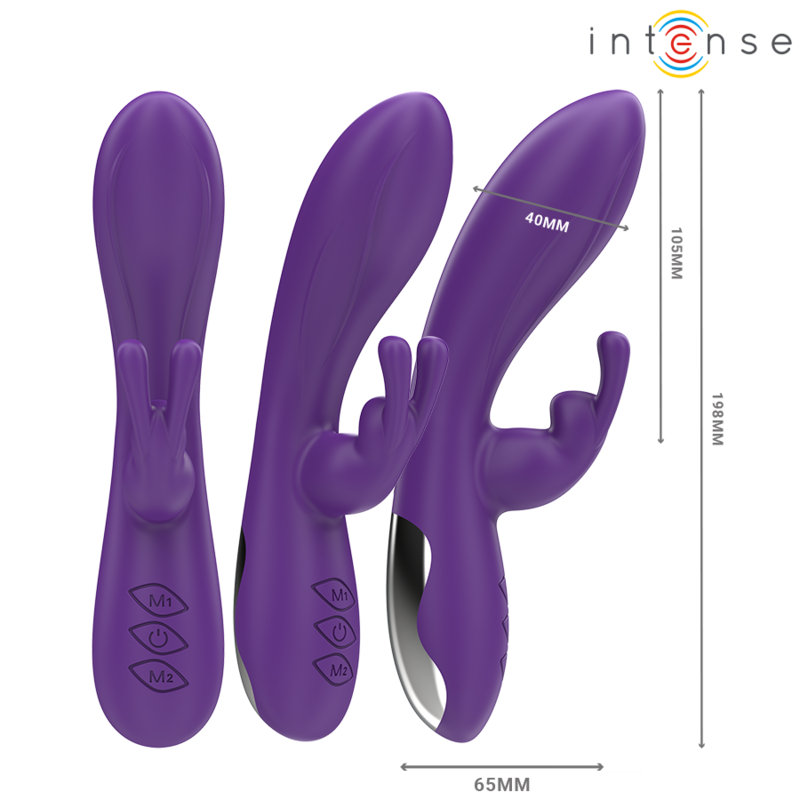 INTENSE - RANDALL RABBIT VIBRATOR 10 VIBRATIONEN LILA – Bild 3