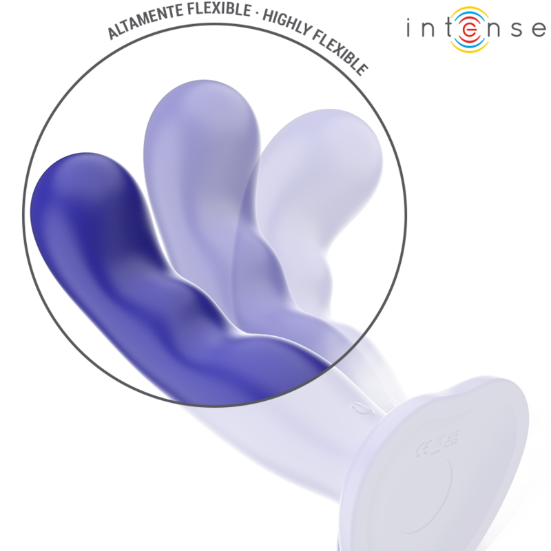 INTENSE - SHORTY VIBRATOR MIT SAUGNÄPFEN BLAU FERNBEDIENUNG – Bild 5