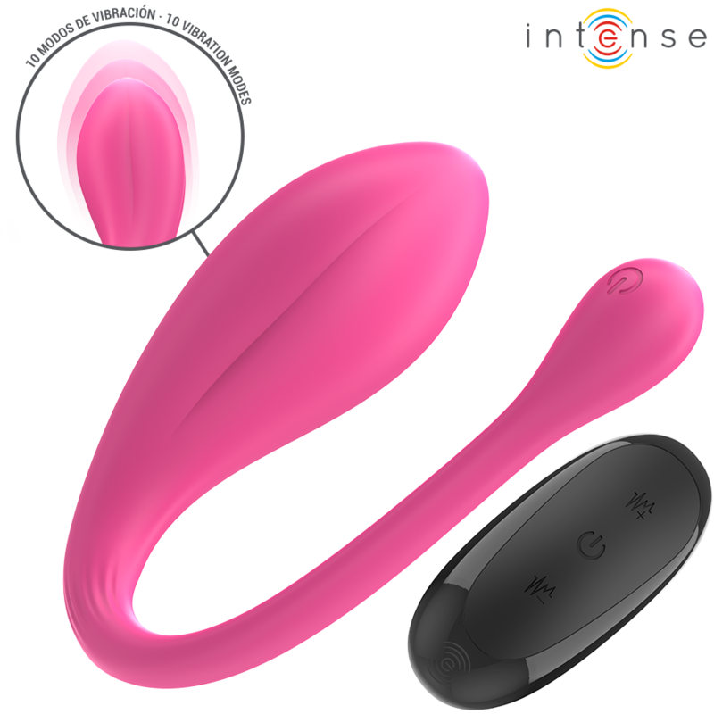 INTENSE - JANICE U VIBRATOR DOPPELSTIMULATION 10 VIBRATIONEN ROSA FERNBEDIENUNG – Bild 2
