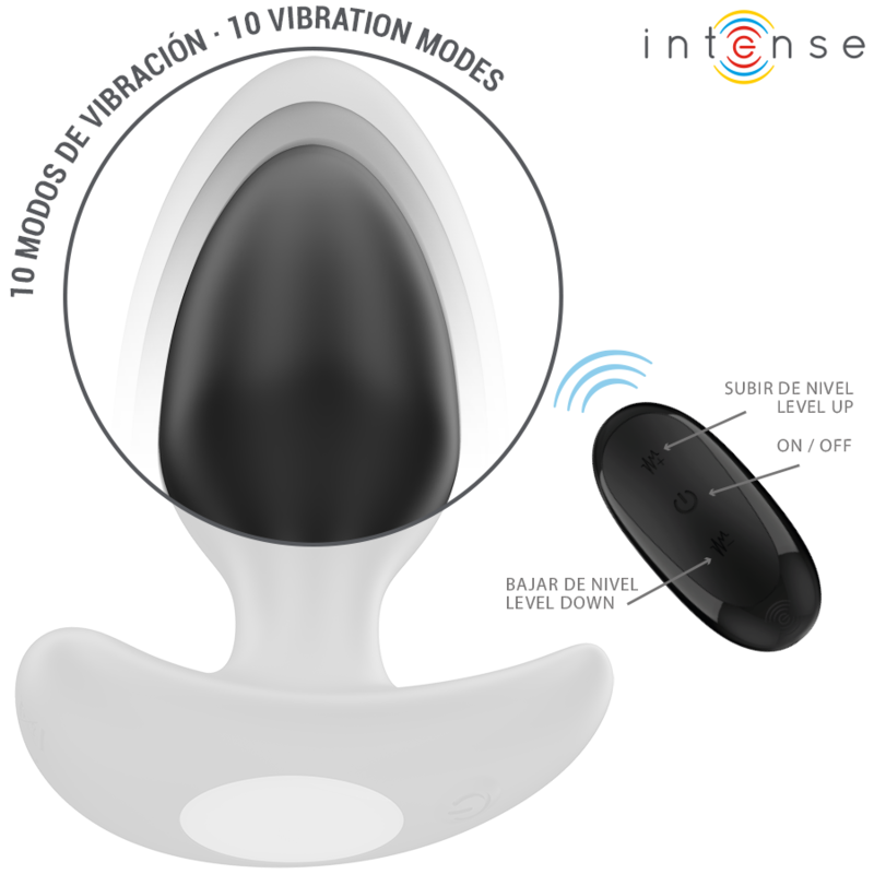 INTENSE - JOEY ANAL PLUG 10 VIBRATIONEN SCHWARZ FERNBEDIENUNG – Bild 5