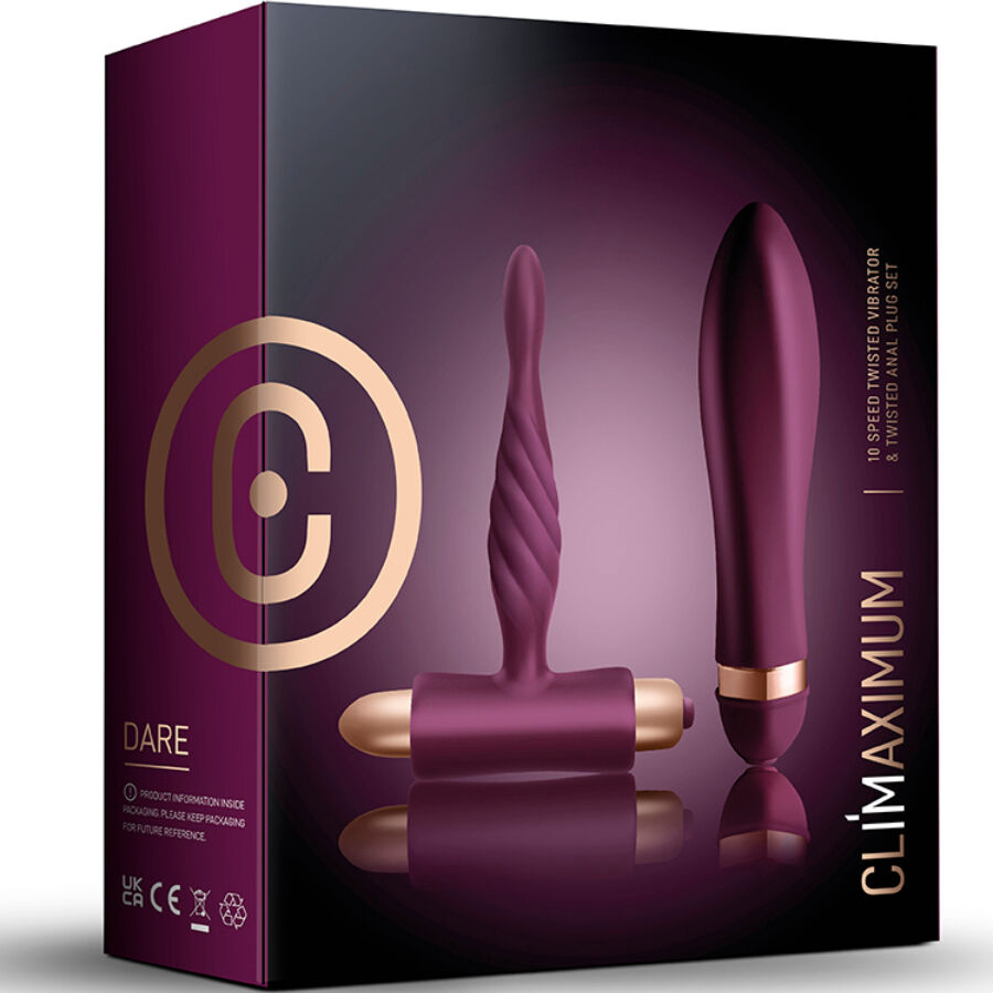 CLIMAXIMUM - DARE KIT TWISTED VIBRATOR + ANAL PLUG ANFÄNGER – Bild 4