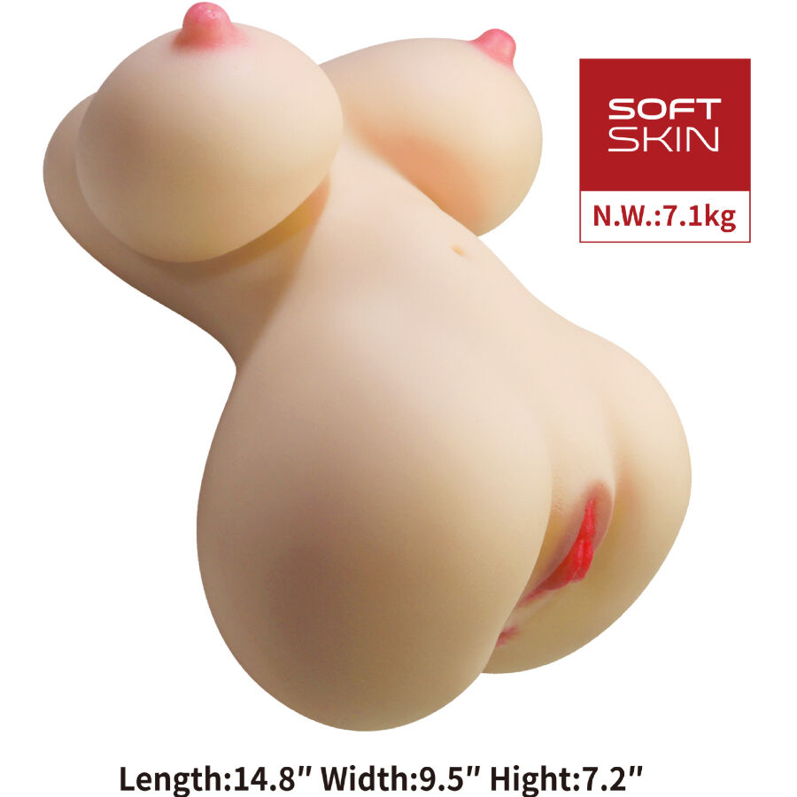 CRAZY BULL - FIONA REALISTISCHER WEIBLICHER TORSO VAGINA UND ANAL 7,1 KG