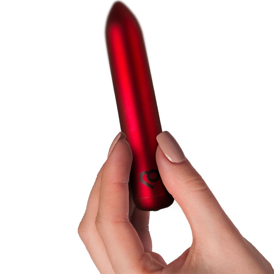 ROCKS-OFF - WIEDERAUFLADBARER VIBRIERENDER BULLET POPPY RED – Bild 4