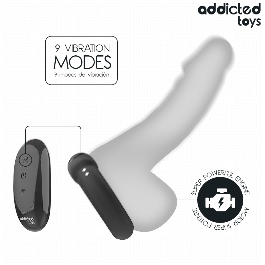 ADDICTED TOYS - VIBRIERENDER COCKRING MIT WÄRMEEFFEKT UND FERNBEDIENUNG – Bild 5