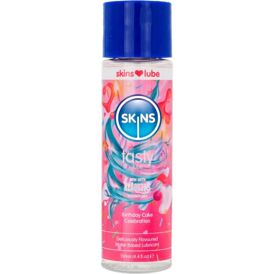 SKINS  LECKERES, WASSERBASIERTES GLEITMITTEL FÜR GEBURTSTAGSKUCHEN 130 ML