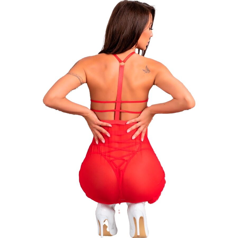 LIVCO CORSETTI FASHION - SANTAS CANDY LC 90722 CAMISA + TANGA NAVIDEÑO S/M – Bild 3