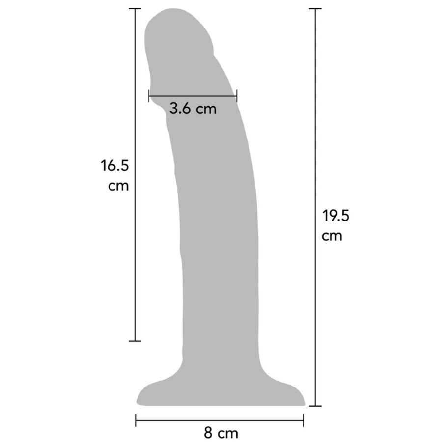 GET REAL - REALISTIC SILICONE VIBRATING DILDO PURPLE 19.5 CM – Bild 3