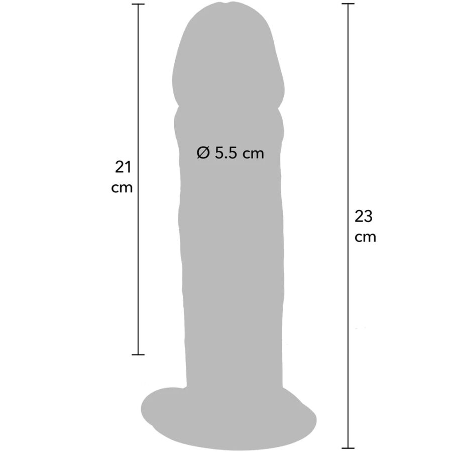 GET REAL - DELUXE DICKER TPE-DONNERSATZ MIT DOPPELTER DICHTE, 23 CM – Bild 4