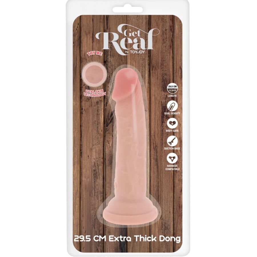 GET REAL - DELUXE THICK DOUBLE-DENSITY TPE DONG 29.5 CM – Bild 5