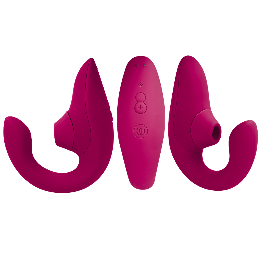 WOMANIZER - BLEND RABBIT VIBRATOR STIMULATOR VIBRANT PINK – Bild 2
