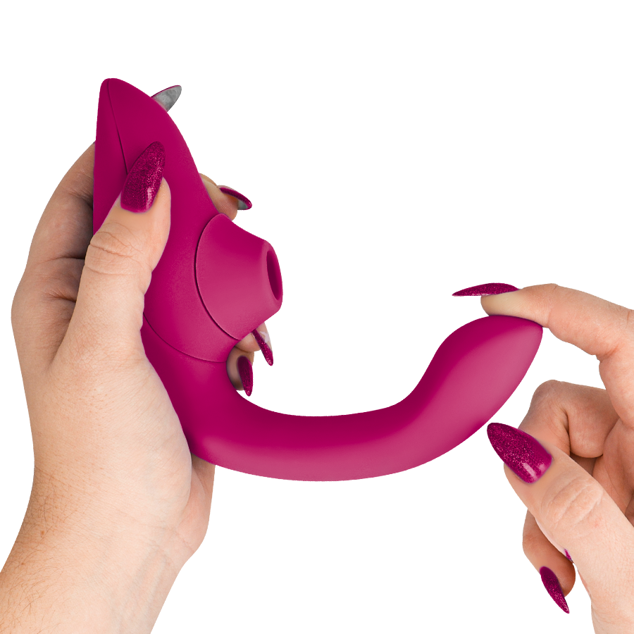 WOMANIZER - BLEND RABBIT VIBRATOR STIMULATOR VIBRANT PINK – Bild 4