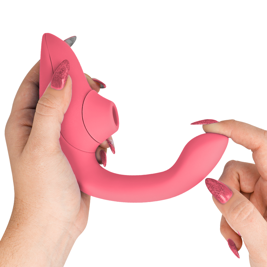 WOMANIZER - BLEND RABBIT VIBRATOR STIMULATOR VIBRANT ROSE – Bild 4