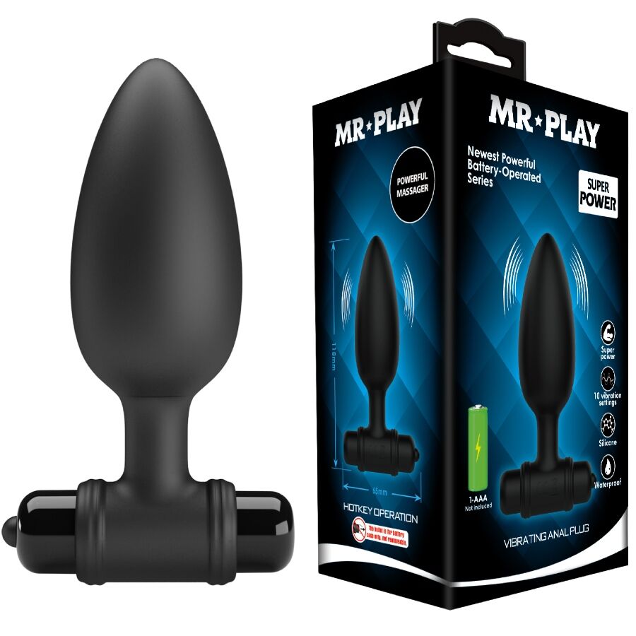 MR PLAY - SUPER POWER ANAL PLUG MIT VIBRATION