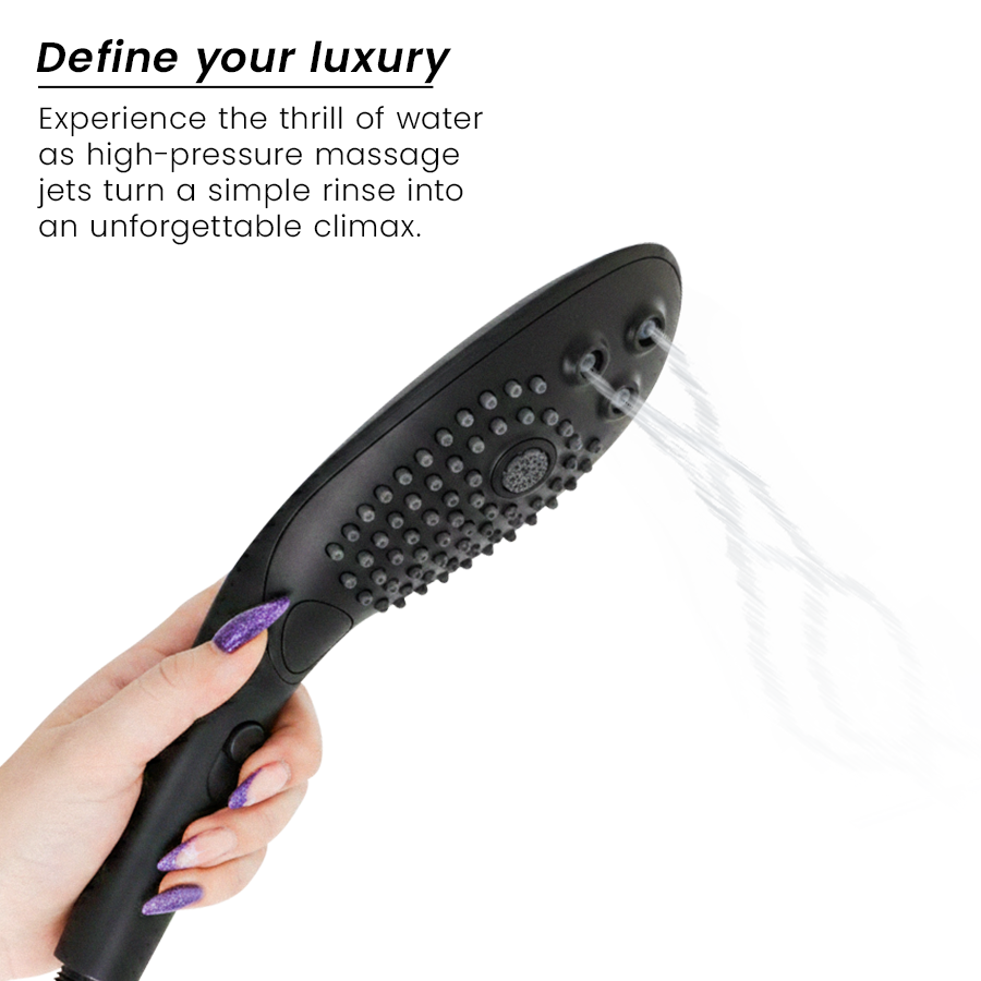 WOMANIZER - WAVE KLITORALSTIMULIERENDER DUSCHKOPF SCHWARZ – Bild 3
