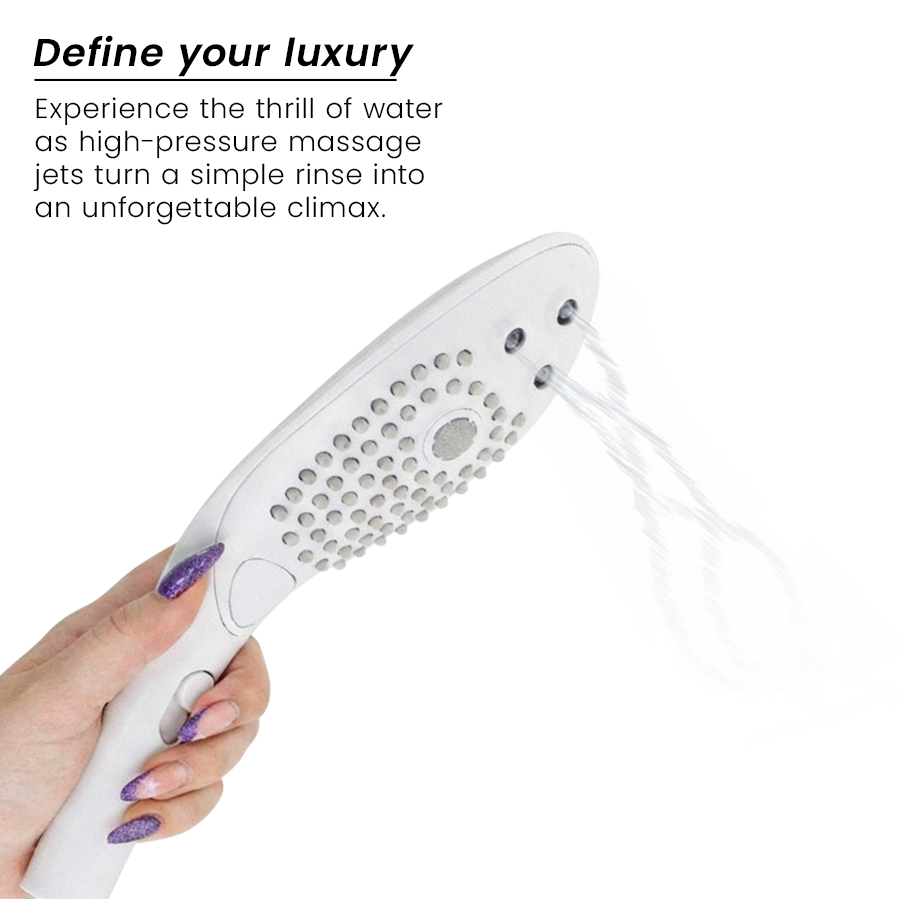 WOMANIZER - WAVE KLITORALSTIMULIERENDER DUSCHKOPF WEISS – Bild 3
