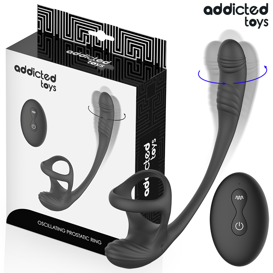 ADDICTED TOYS  ANALPLUG MIT VIBRATION, 360°-WELLUNG UND HODENSTIMULATOR