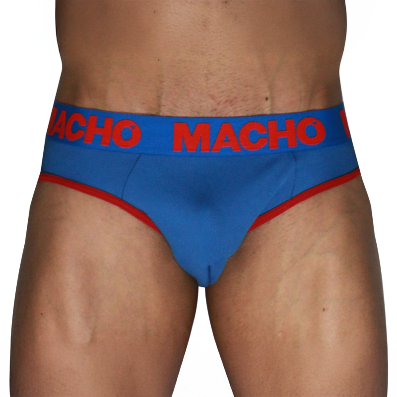 MACHO - MCH005 SLIP CLÁSICO AZULÓN + ROJO S – Bild 2