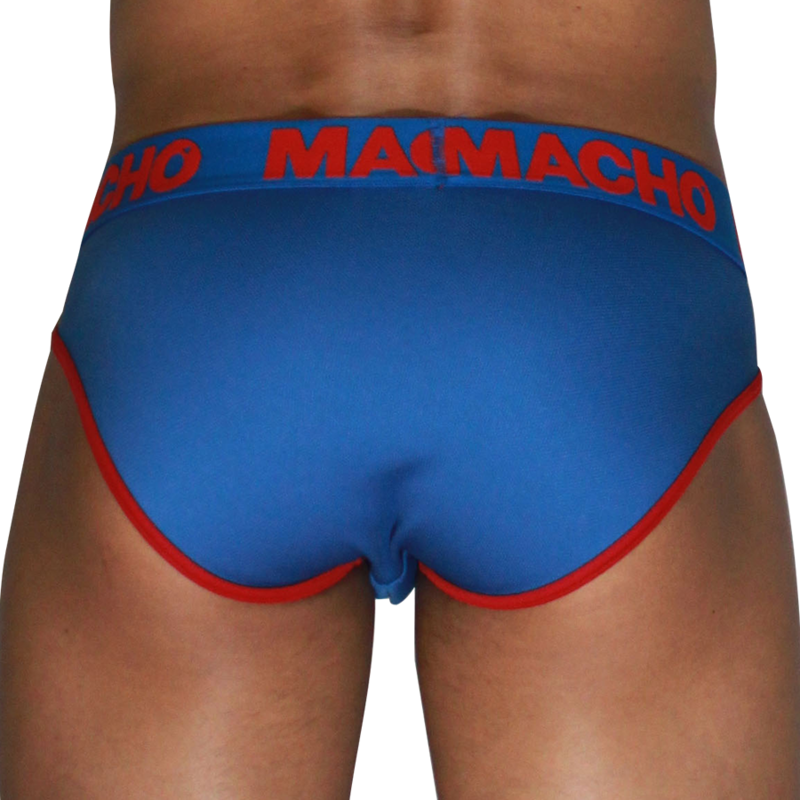 MACHO - MCH005 SLIP CLÁSICO AZULÓN + ROJO S – Bild 3