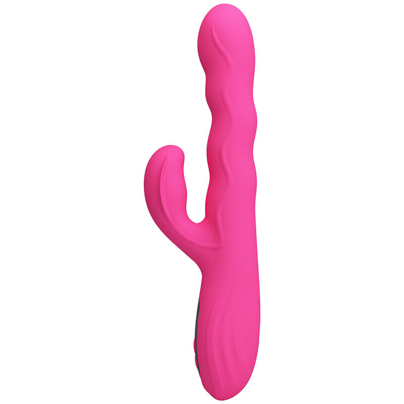 PRETTY LOVE - WINTERS MULTIFUNKTIONS-HASENVIBRATOR MIT LED-ANZEIGE, PINK – Bild 4
