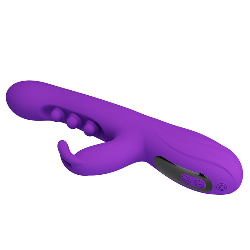 PRETTY LOVE - SABIEN RABBIT VIBRATOR MIT KLOPFSTIMULATION UND LILA LED – Bild 5