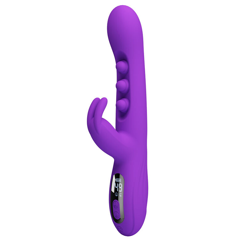 PRETTY LOVE - SABIEN RABBIT VIBRATOR MIT KLOPFSTIMULATION UND LILA LED