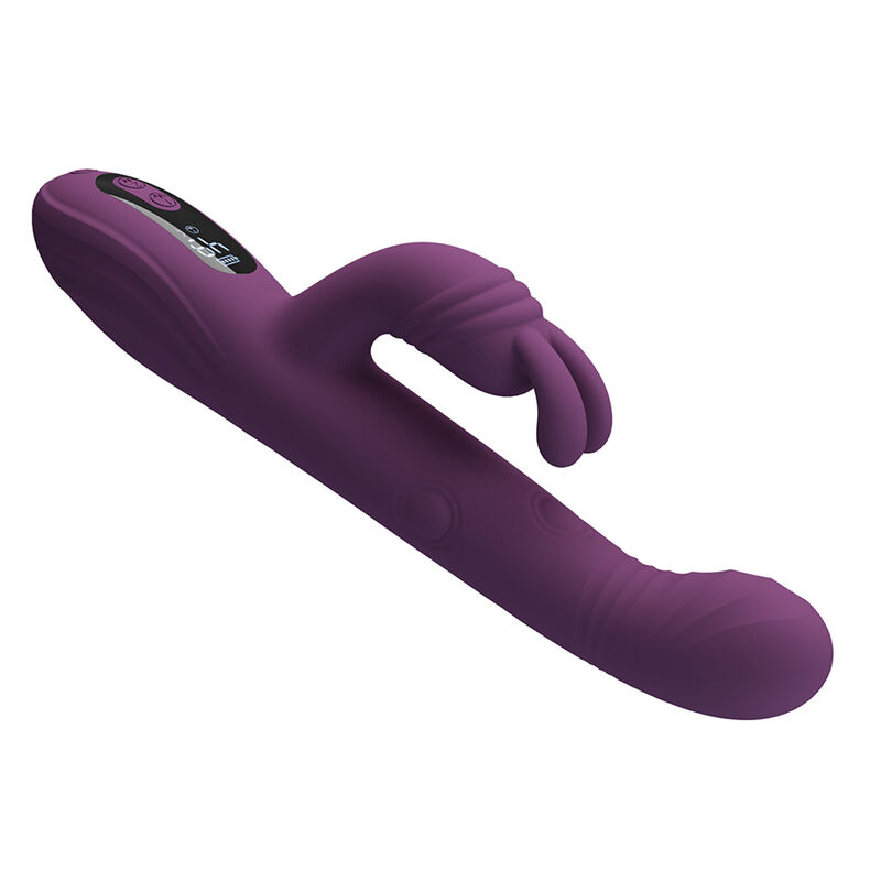 PRETTY LOVE - DEE MULTIFUNKTIONS-HASENVIBRATOR MIT OSZILLIERENDER UND PERKUSSIVER FUNKTION, LILA – Bild 3