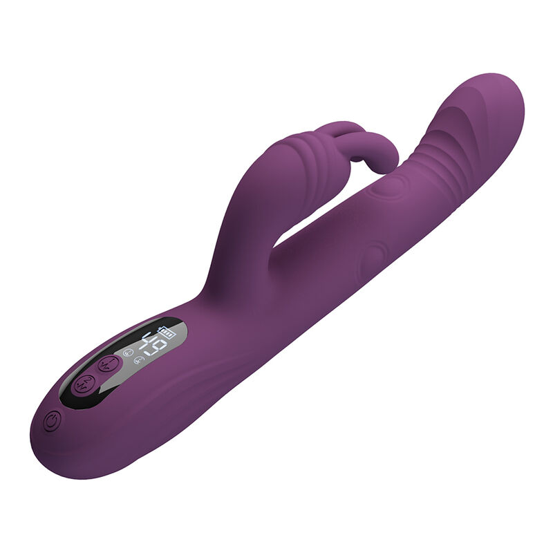 PRETTY LOVE - DEE MULTIFUNKTIONS-HASENVIBRATOR MIT OSZILLIERENDER UND PERKUSSIVER FUNKTION, LILA – Bild 4