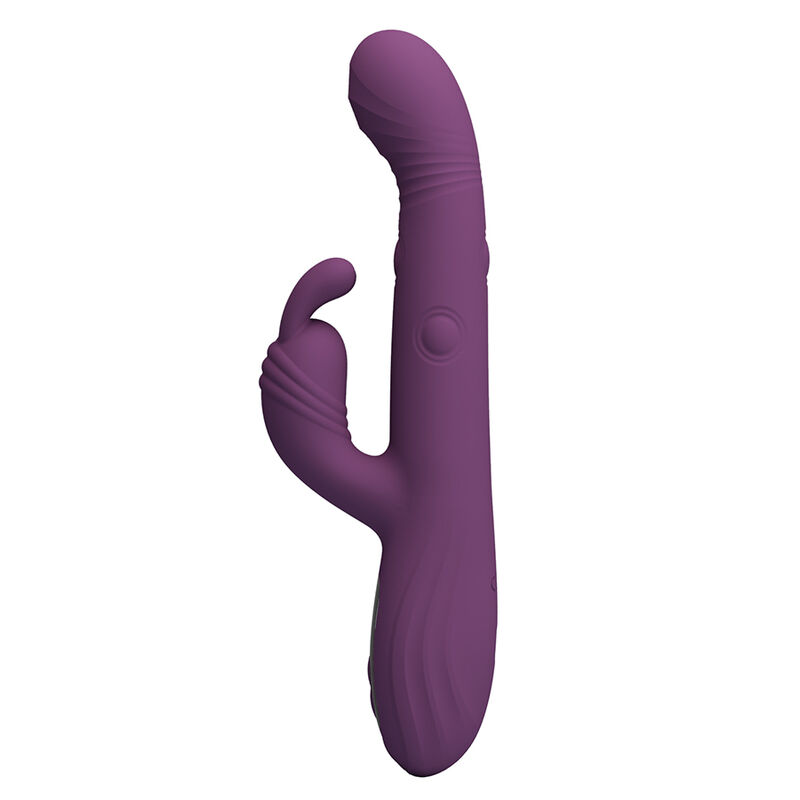 PRETTY LOVE - DEE MULTIFUNKTIONS-HASENVIBRATOR MIT OSZILLIERENDER UND PERKUSSIVER FUNKTION, LILA – Bild 2