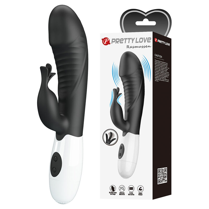 PRETTY LOVE - RASMUSSEN 30-FUNKTIONEN-HASE-VIBRATOR SCHWARZ – Bild 2