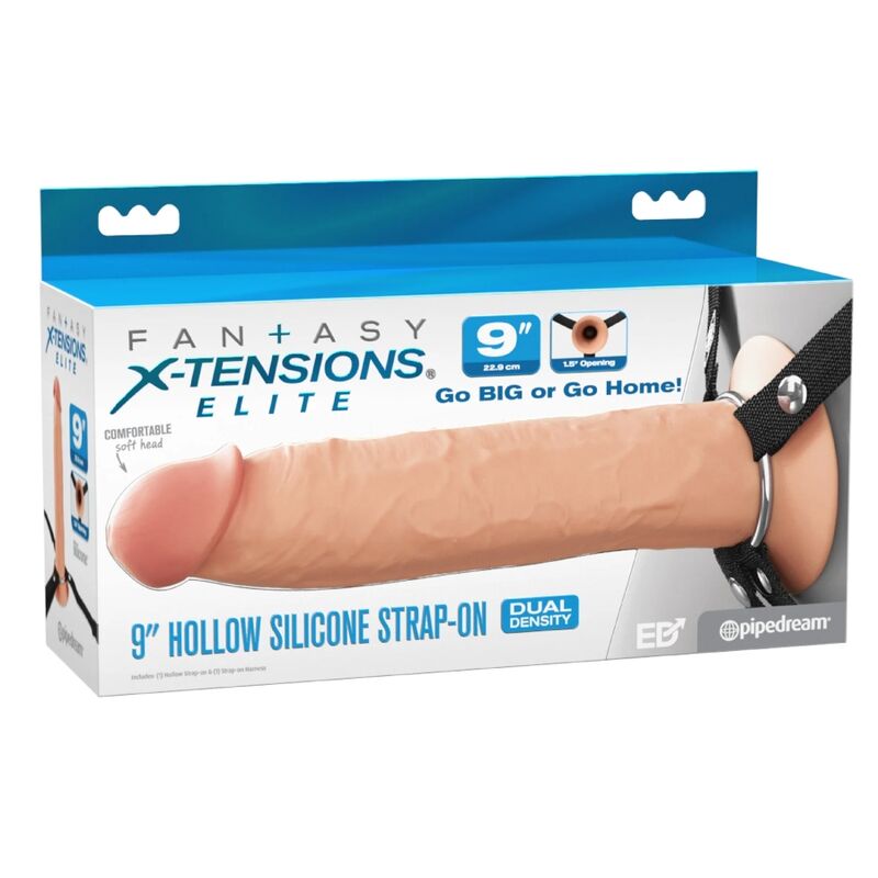 FANTASY X-TENSIONS - ELITE REALISTIC HOLLOW STRAP-ON 24,1 CM
