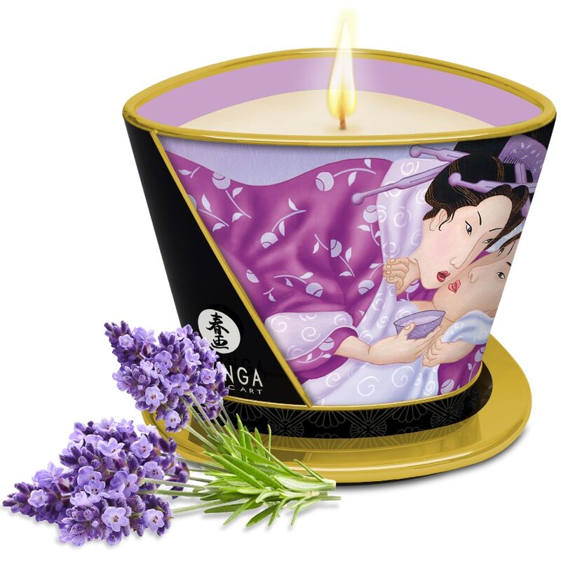 SHUNGA - MASSAGEKERZE LAVANDER 170 ML
