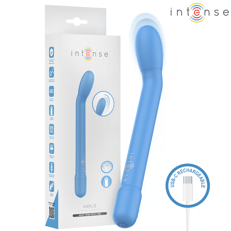 INTENSE - KARLIE WIEDERAUFLADBARER G-PUNKT-STIMULATOR BLAU