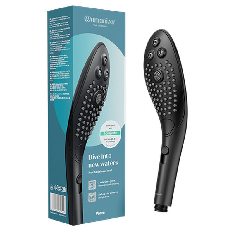 WOMANIZER - WAVE KLITORALSTIMULIERENDER DUSCHKOPF SCHWARZ