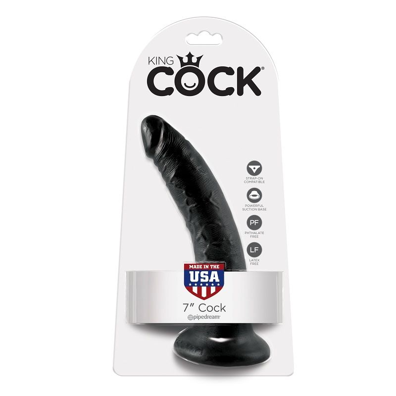 KING COCK - DILDO SCHWARZ 17.8 CM – Bild 5