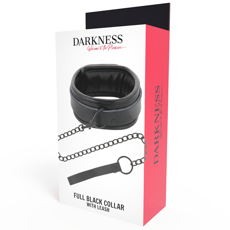DARKNESS - SCHWARZE HALSKETTE MIT KETTE – Bild 5