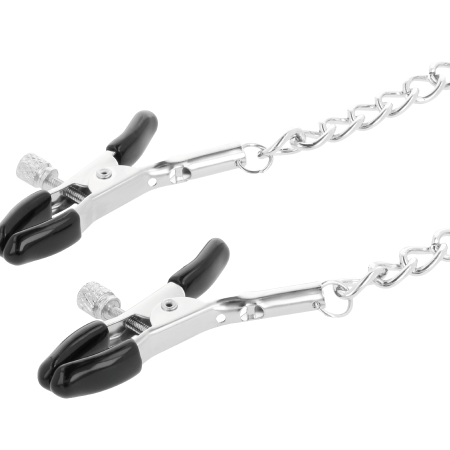 DARKNESS - HALSBAND MIT NIPPELKLAMMERN SCHWARZ – Bild 3