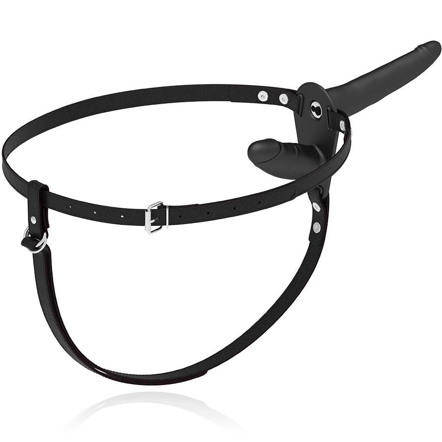 FETISH SUBMISSIVE HARNESS - DOPPELTE PENETRATION SCHWARZER VIBRATOR – Bild 5