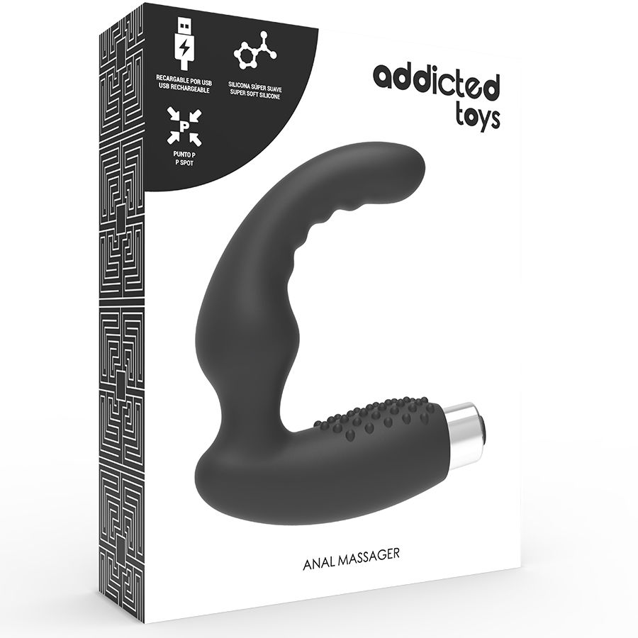 ADDICTED TOYS - PROSTATIC VIBRATOR WIEDERAUFLADBARES MODELL 2 - SCHWARZ – Bild 5
